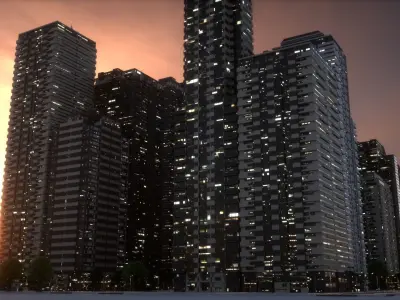 City Block Type B03 3D model