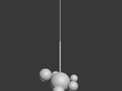 Giopato Coombes Bolle Pendant 6 Bubbles 3D model