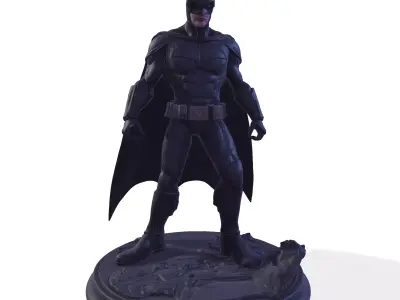 Dark Vigilante High-Poly 3D Print Figurine 3D print model