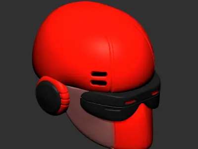 helmet high poly sculpt 3d printable  3D model 3D model buy