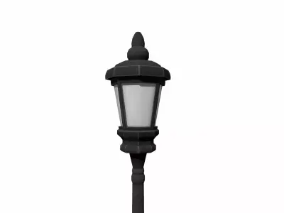 old lamp  Low-poly 3D model