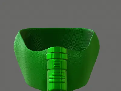 Gas mask helmet 3d model scifi Low-poly  Low-poly 3D model 220