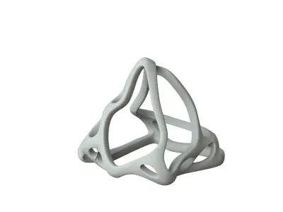 SciFi Cube Object No 63856 Low Poly Shape Low-poly 3D model