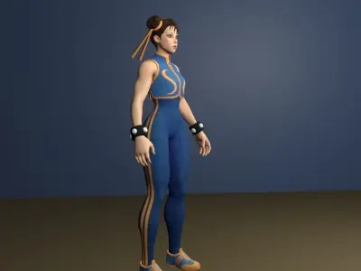 chun li  3D model
