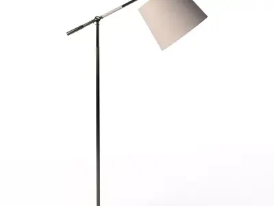 Kenroy Home Tilt Dark Antique Brass Floor Lamp Low-poly 3D model