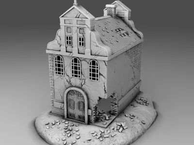 The abandoned church 3D print model