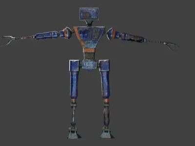 Service Small Robot  3D model