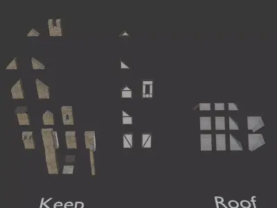 Modular Castle Kit 3D model