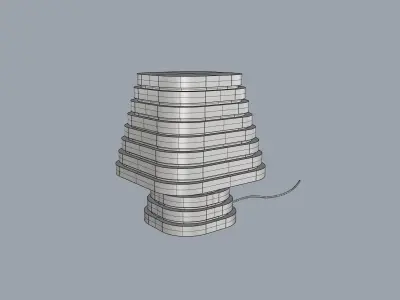 Wooden Lamp  3D print model