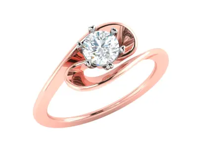 Women Ring  Render 3dm STL OBJ FBX Details 3D print model 123