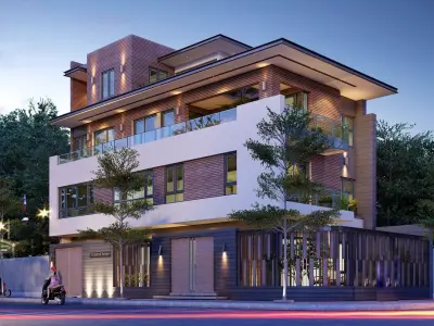 House Exterior Design 01 3D model