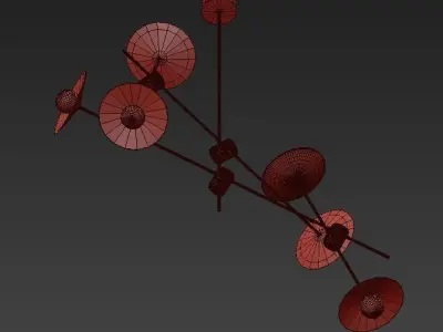 Disc Turbaya SS 6 Chandelier 3D model