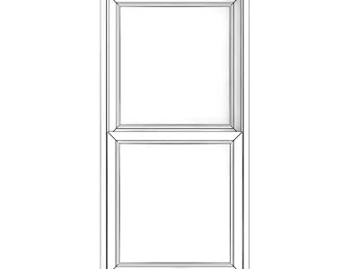 Wooden Window 13 3D model