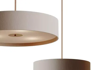 Convertible Drum Pendant Light 3D model