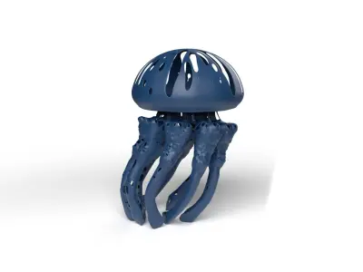 Jellyfish Dust Voronoi Low-poly 3D model