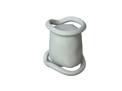 SciFi Shape Object Low Poly Low-poly 3D model 10