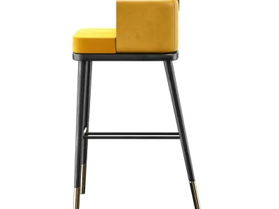 BAR CHAIR ASHBY Low-poly 3D model