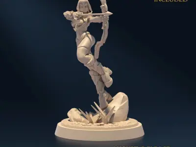 Undying Light Sentinel Nude Set x5 3D print model
