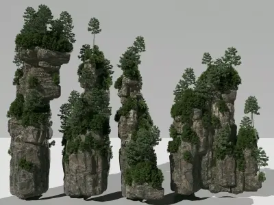 4 Tianzi Mountain Assets-1 3D model
