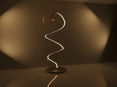 3d light spiral lampadir 3D model