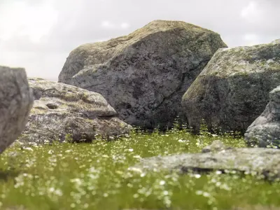 Photorealistic Rocks and Stones 3D model