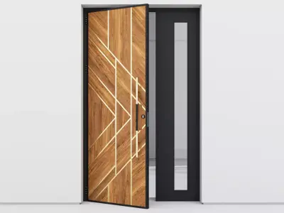 Aluminium door 258 3D model