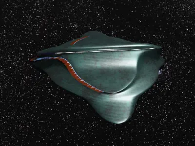 Sci Fi Spaceship Model  3D model