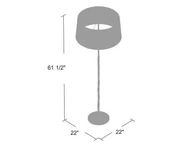 Organic Floor Light Lamp 3D model