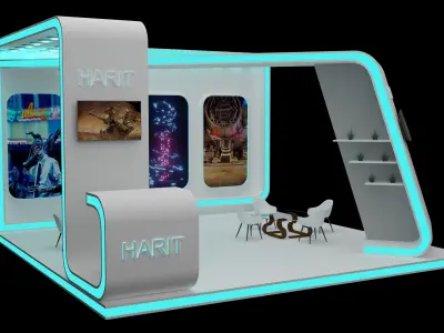 Exhibition stand 3D model order