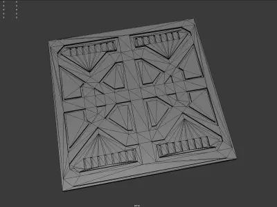 Sci-Fi Floor Grate 3D 3D print model