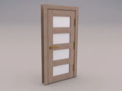 Door interior Low-poly 3D model
