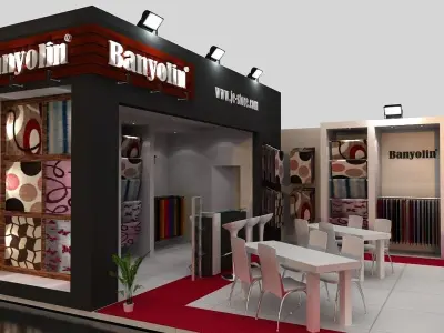 Boyolin Stand Exhibition 3D model