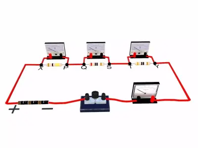 Electric Circuit Low-poly 3D model