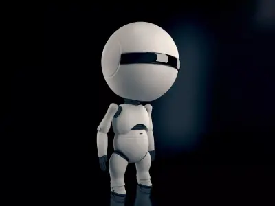 Droid robot 3D model purchase