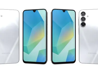 Samsung Galaxy A16 5G Light Gray High Poly 3D model