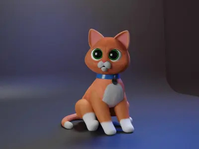 Sox cat from Light Year Animation 3D model