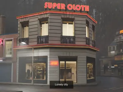 lowpoly city 3D Model Pack