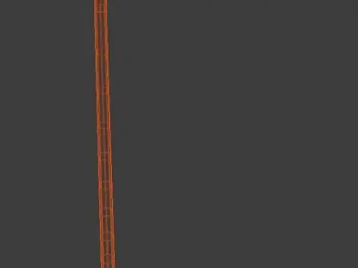 Rusty Street Lamp Free 3D model
