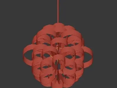 White Clouds Pendant 3D model