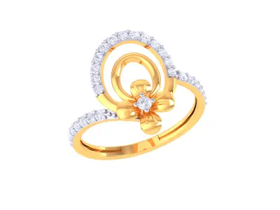  Women Ring MTL 3dm STL OBJ FBX Details 3D print model 81