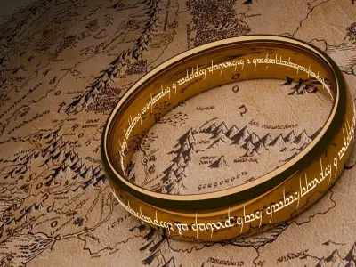 Sauron ring in 3d 3D model