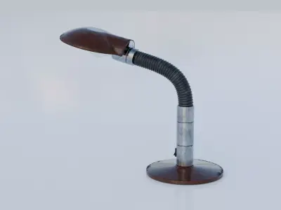 DESK LAMP FROM 1970s IN 7 COLORS Low-poly 3D model