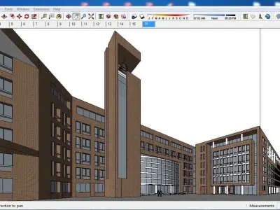 Sketchup School and University B2 3D model
