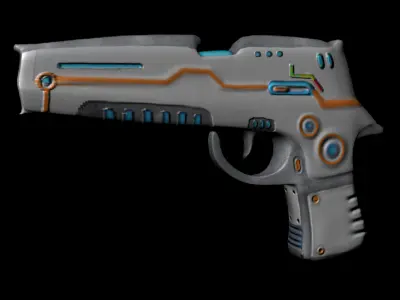 Sci-Fi handgun 3D model
