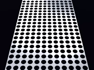 Perforated panel with 44 percent opening 25O71 3D model