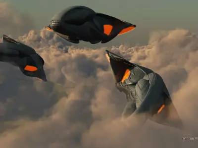 PG Predator fighters 3D model