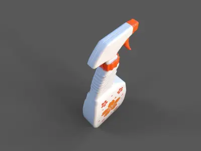 Window cleaner Low-poly 3D model