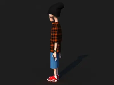 Hip Hop Alien 3D model