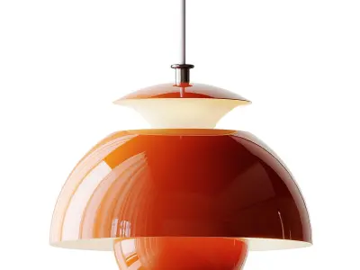 Macaron Metal Pendant Lamp 3D model
