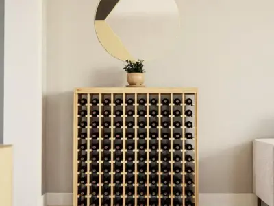 Karnes Deluxe Bottle Floor Wine Bottle Rack Free 3D model